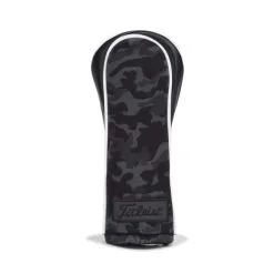 Titleist Black Camo Leather/Cotton Hybrid Headcover -Drivers Sales TA21LCHCCM HB 02