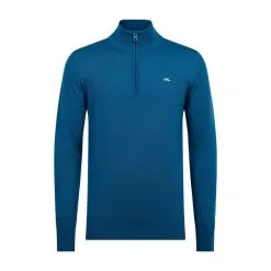 J.Lindeberg J. Lindeberg Kian Zipped Golf Sweater Moroccan Blue