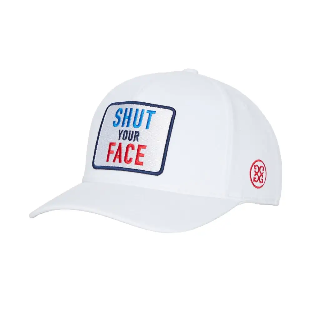 GFORE G/Fore Men’s Shut Your Face White Cap 1 GFORE G/Fore Men’s Shut Your Face White Cap