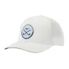 Mizuno Crossed Clubs Mesh White Cap