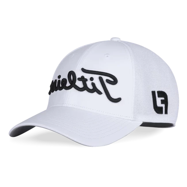 Titleist 2022 Tour Sports Mesh Mens White Cap 1 Titleist 2022 Tour Sports Mesh Mens White Cap