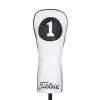 Titleist White/Black Leather Driver Headcover