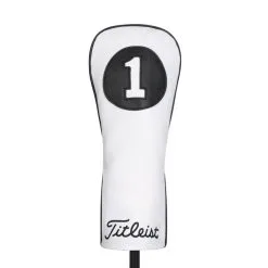 Titleist White/Black Leather Driver Headcover