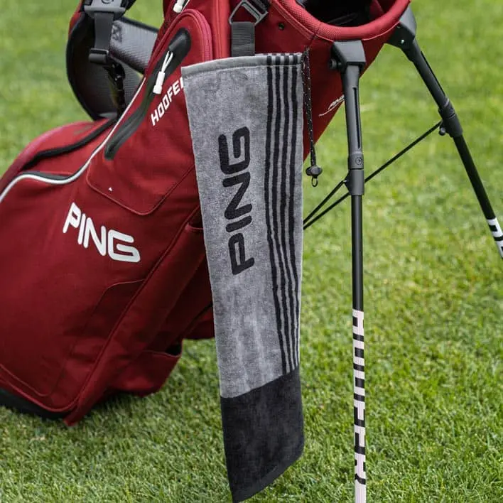 Ping Tri-Fold Black Towel 2 Ping Tri-Fold Black Towel - Image 2